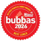 Bubba's 2026 Best Lunch winner badge
