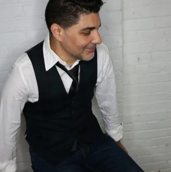 Christopher Dean playing blues guitar